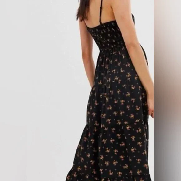 Band of gypsies floral black maxi midi dress SZ M - Picture 9 of 9